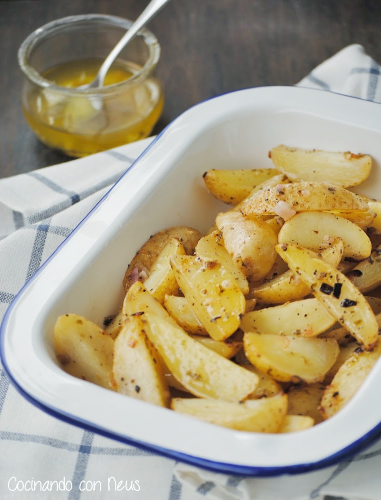 Patatas con vinagreta de limón