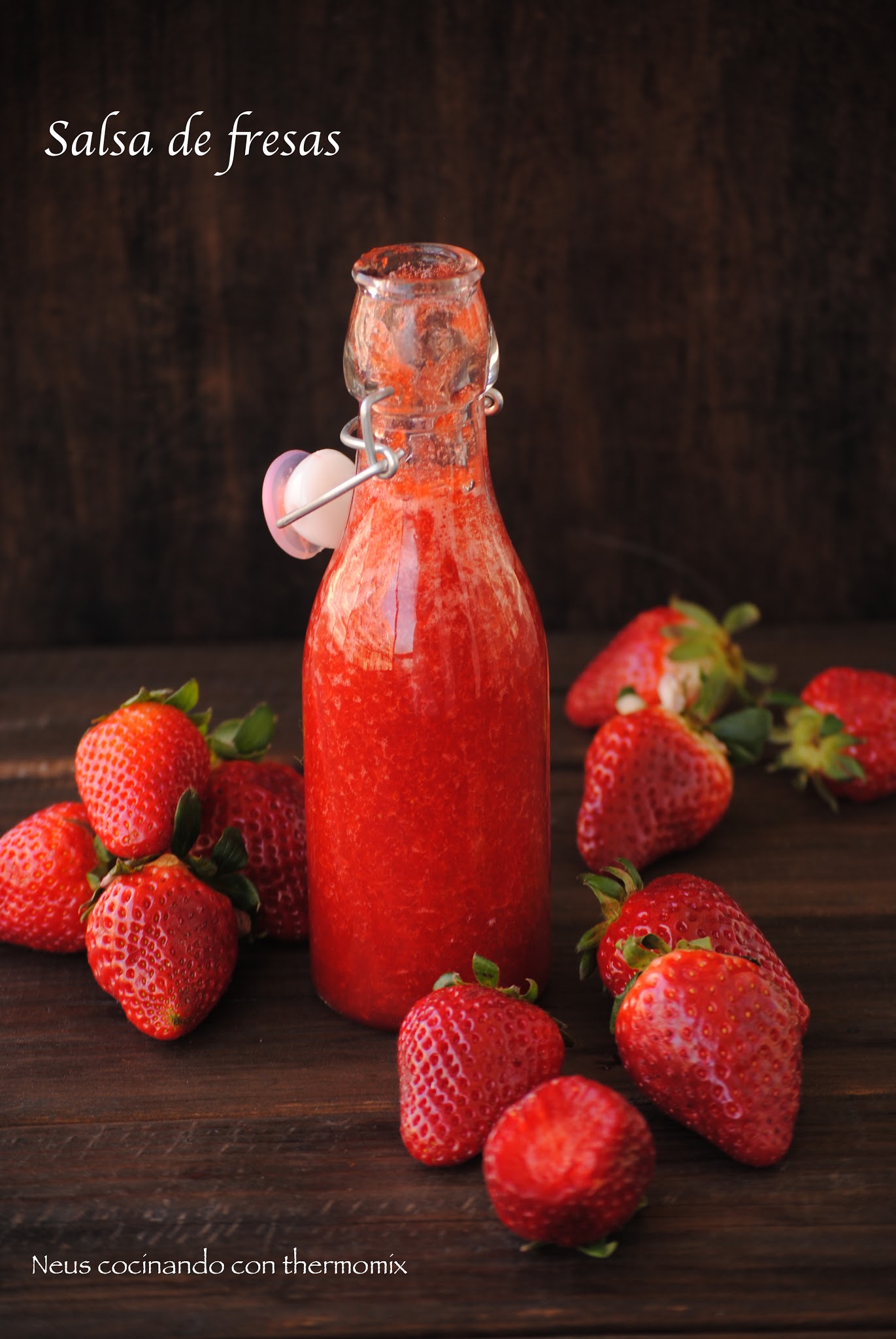 Salsa de fresas con Thermomix