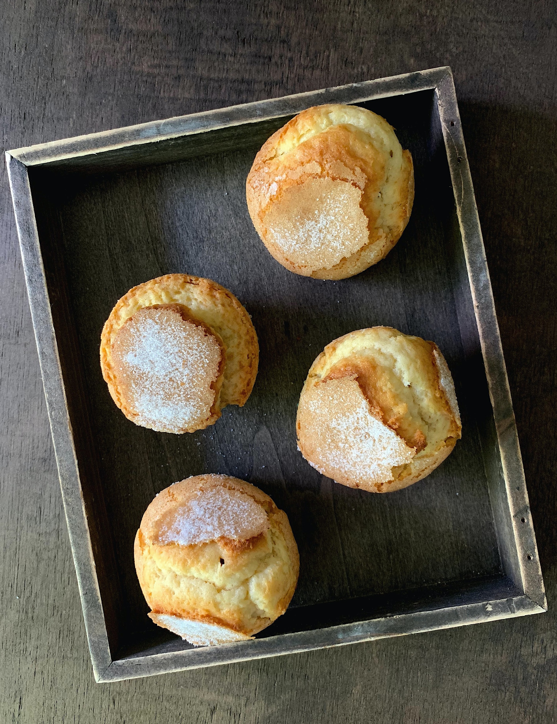 Magdalenas caseras con leche