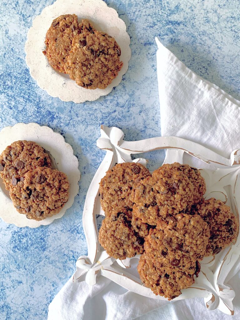 Cookies de avena y chips de chocolate