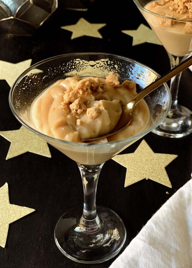 Crema catalana con turrón blando